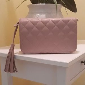 Blush crossbody bag